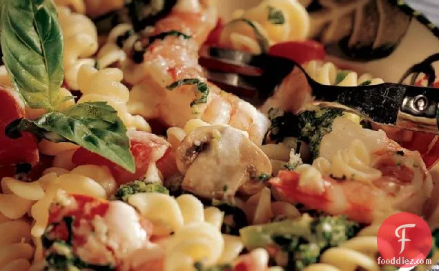 Shrimp Pasta Primavera