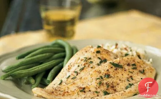 Sole with Tarragon-Butter Sauce