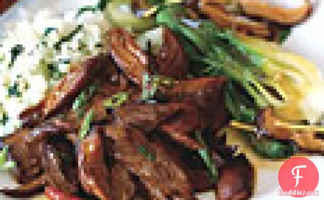 Twice-Cooked Five-Spice Lamb with Red Chiles