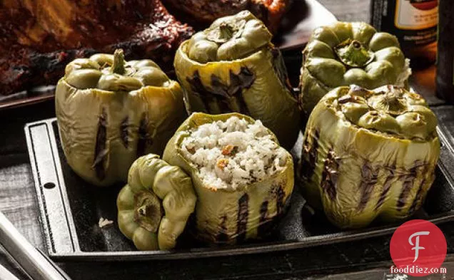 Stuffed Bell Peppers with Feta and Herbs
