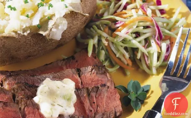 Grilled Sirloin with Bearnaise Butter