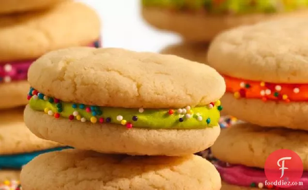 Cake Batter Cookie Stackers