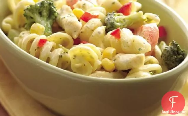 Creamy Garlic Pasta Primavera