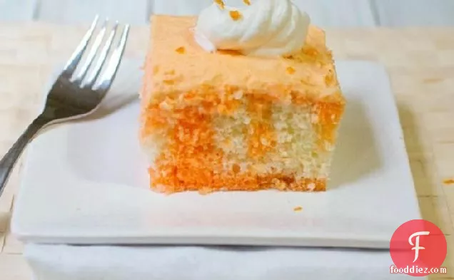 ऑरेंज क्रीम पोक केक