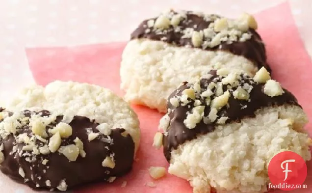 Black-and-White Coconut Macaroons