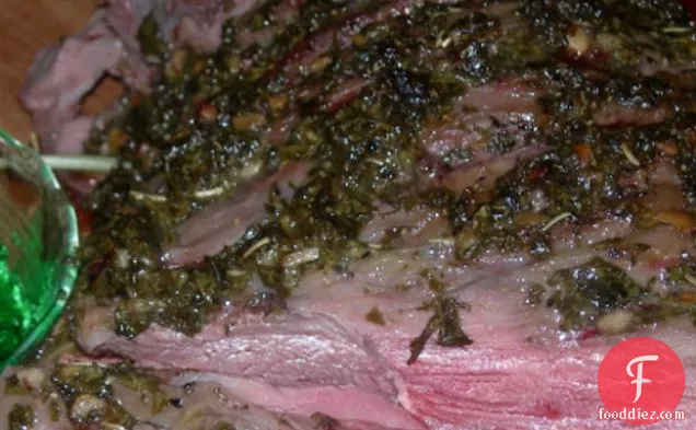 Easter Leg Of Lamb With Mint And Garlic