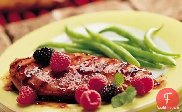 Grilled Raspberry-Glazed Chicken