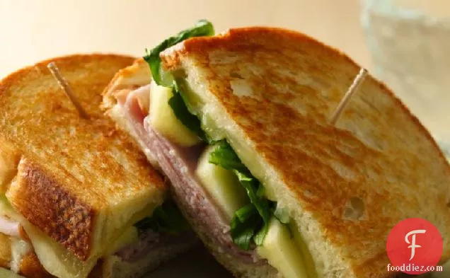 Grilled Ham, Cheese and Apple Sandwiches