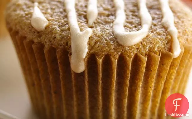 Glazed Chai-Spiced Cupcakes (White Whole Wheat Flour)