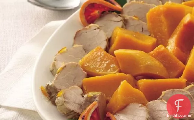 Slow-Cooker Orange Pork Tenderloin with Butternut Squash