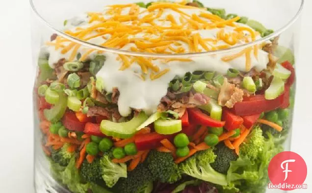 Skinny Layered Vegetable Salad