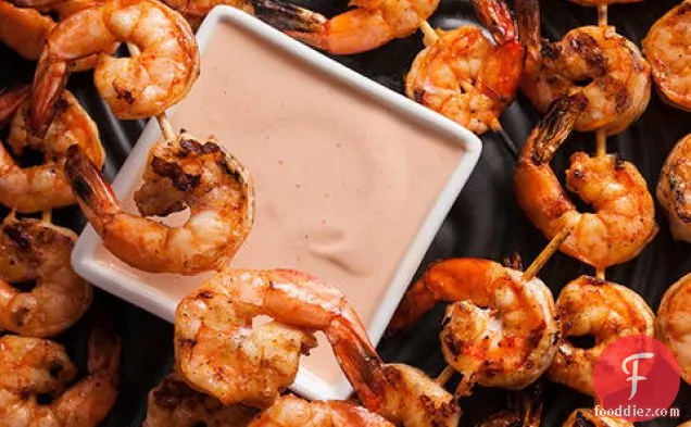 Smoky Grilled Shrimp with Marie Rose Sauce