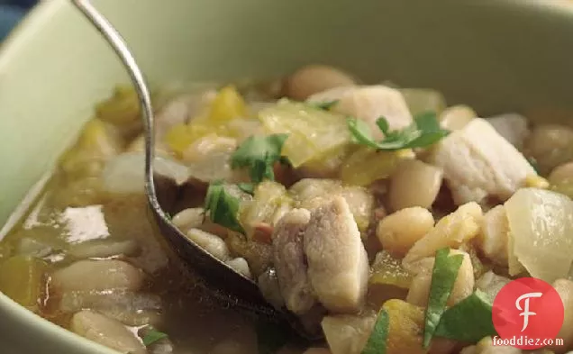 Green Chile, Chicken and Bean Chili
