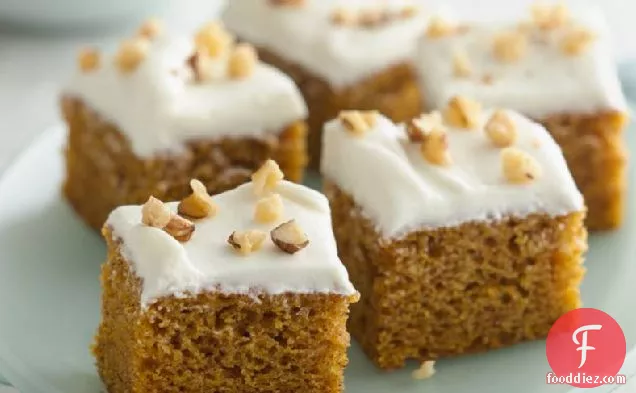 Pumpkin-Spice Bars with Cream Cheese Frosting