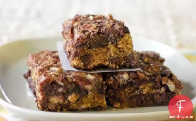 Raspberry Brownie Cookie Bars