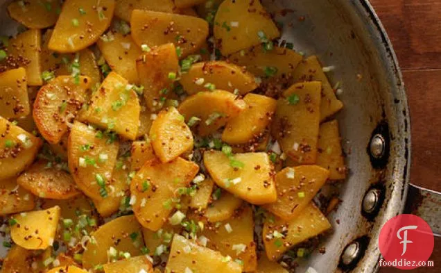 Rutabaga with Mustard and Scallions