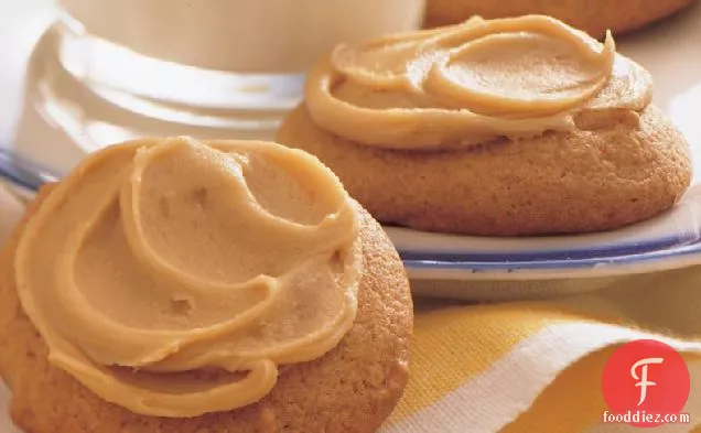 Browned Butter Cookies with Caramel Frosting
