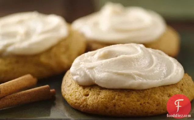 Pumpkin Cookies with Browned Butter Frosting