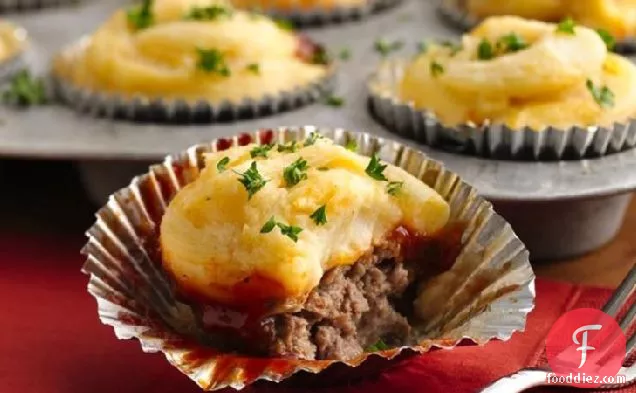 Meat Loaf and Potato Cupcakes