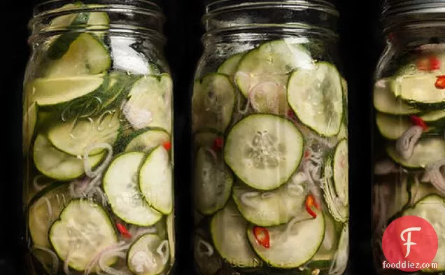 Tangy Cucumber Pickles (Ah-jaht)