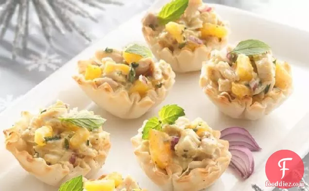 Curried Mango and Chicken Appetizers
