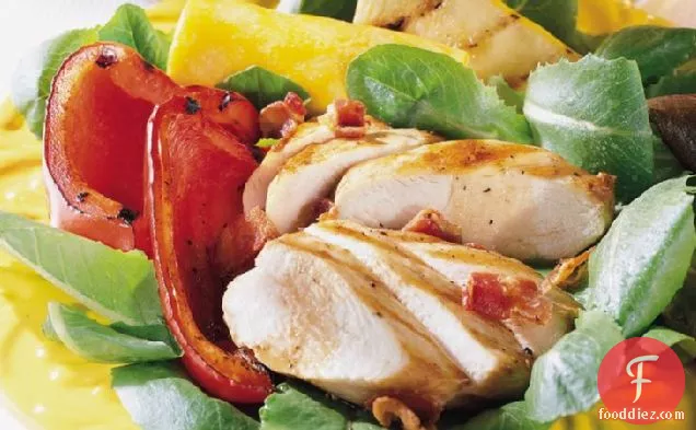 Grilled Chicken Salad with Bacon Vinaigrette