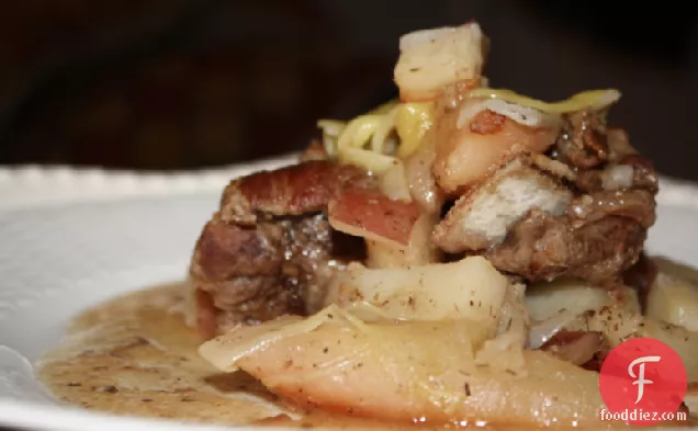 One Pot Wonders: Lamb With Sweet Pears And Leeks