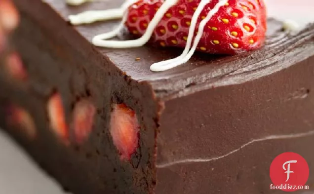 Fudge Lover's Strawberry Truffle Cake