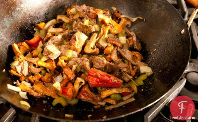 Wild Mushroom and Beef Stir-Fry