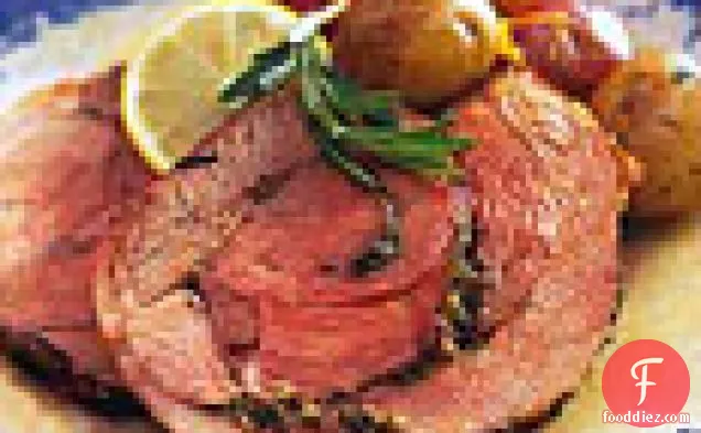 Rosemary-Roasted Lamb with Pan Juices
