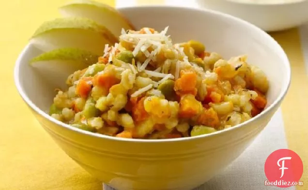 Slow-Cooker Sweet Potato and Barley Risotto