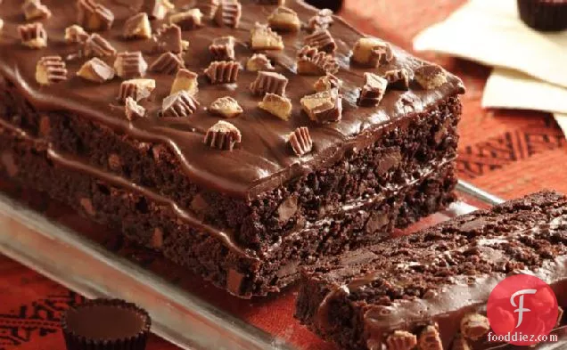 Reese's™ Peanut Butter Cup Brownie Torte