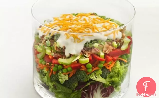 Healthified Layered Vegetable Salad