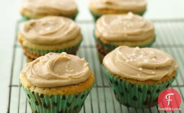 Butterscotch Cupcakes with Salty Caramel Frosting