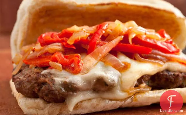 Italian Venison-Sausage Sandwiches with Peppers and Onions