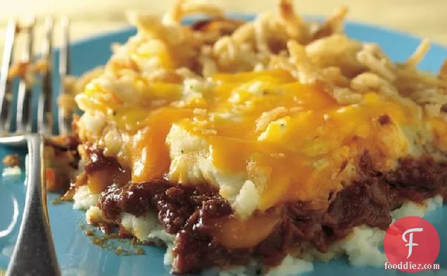 Barbecue Beef and Potato Bake