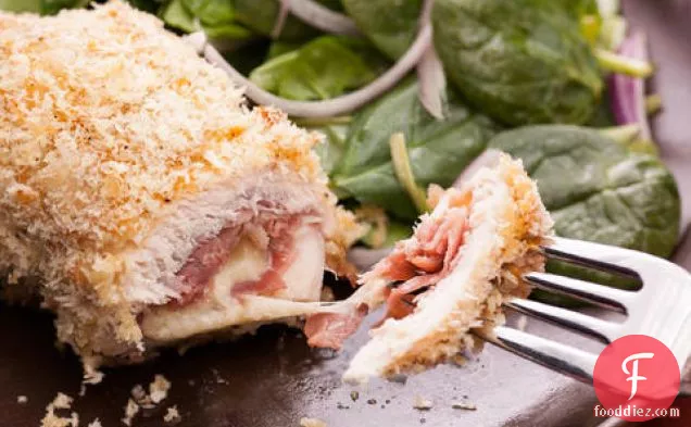 Chicken Breasts Stuffed with Prosciutto and Gruyère Cheese (Chicken Cordon Bleu)