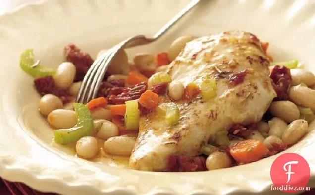 Tuscan Rosemary Chicken and White Beans