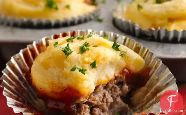 Potato Topped Mini Meatloaves