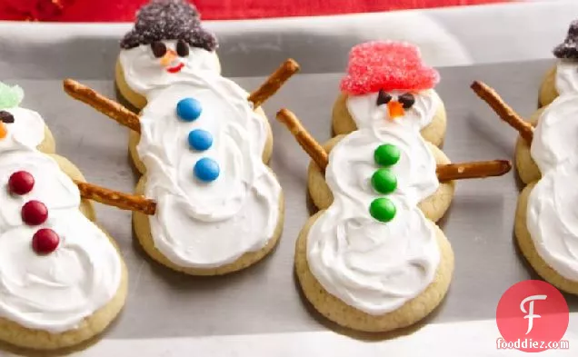 Sugar Cookie Snowmen