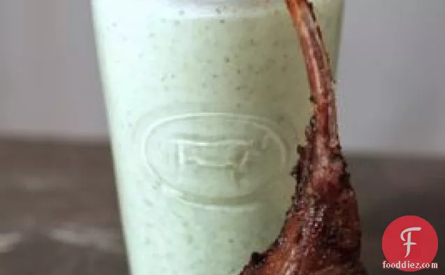Spiced Lollipop Lamb With Green Lassi