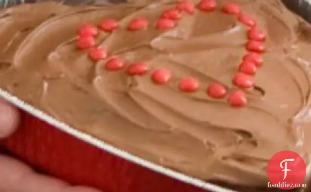 चॉकलेट दिल केक