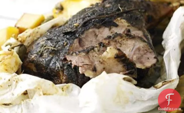 Slow-roasted Paper-wrapped Leg Of Lamb