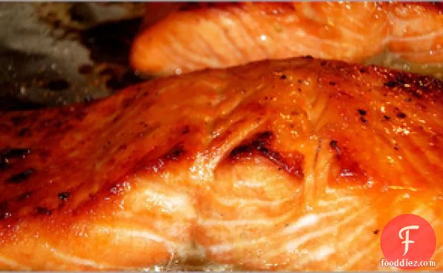 Salmon With Waffle Glaze