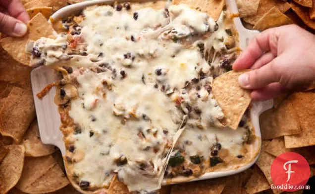 Spicy Chicken and Chile Taco Dip