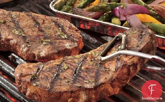 Grilled Italian Steak and Vegetables