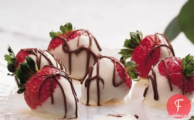 White Chocolate-Dipped Strawberries