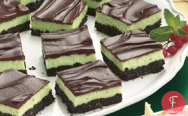 Mint Cheesecake Squares