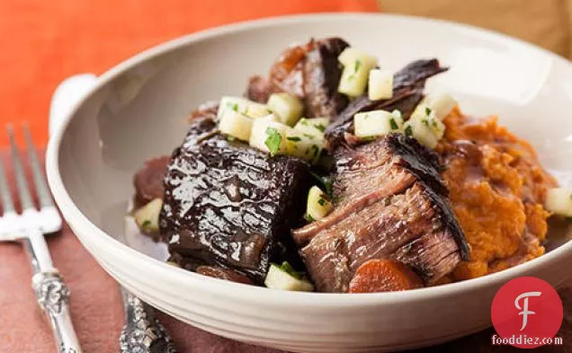 Red Wine–Braised Beef with Apple Gremolata