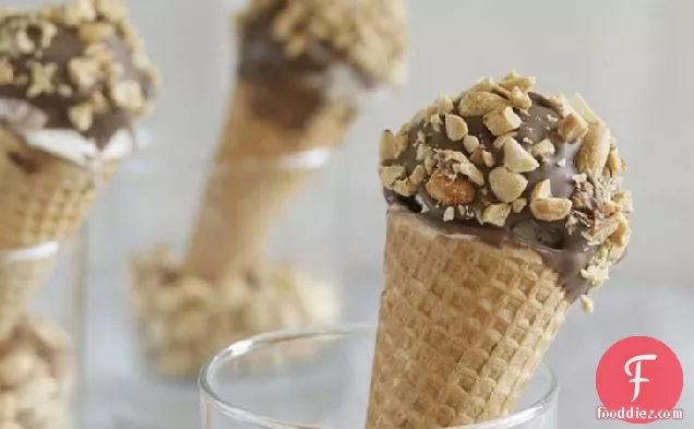 Peanut Butter Cup Ice Cream Cones
